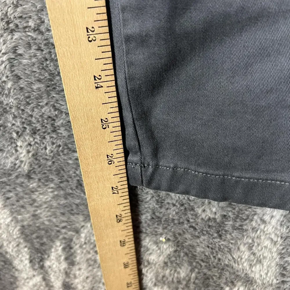 Banana Republic Pants Mens 32x29 Gray Chino Flat Front Straight Fit Stretch